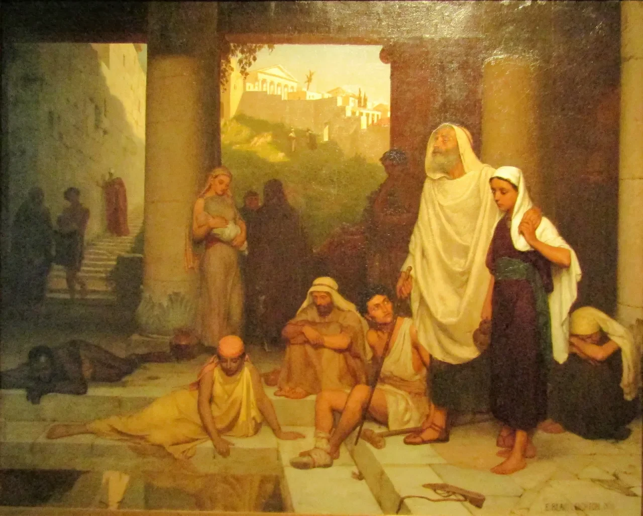The Blind Man at the Pool of Siloam by Edmund Blair Leighton (1852-1922). Image Source: WikiMedia Commons